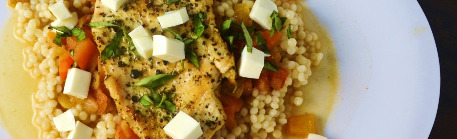 Balsamic Chicken with Tomato Basil Couscous